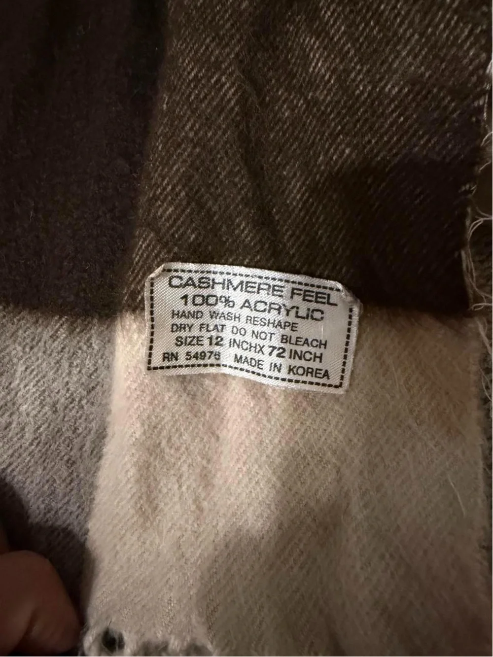 Classic Brown and Beige Check Scarf - Men's Accessory